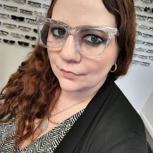 Oversized Crystal Glitter Glasses/Eyewear - Picture 14 of 15